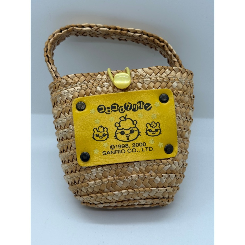 Vintage Sanrio Corocorokuririn mini straw basket Bag